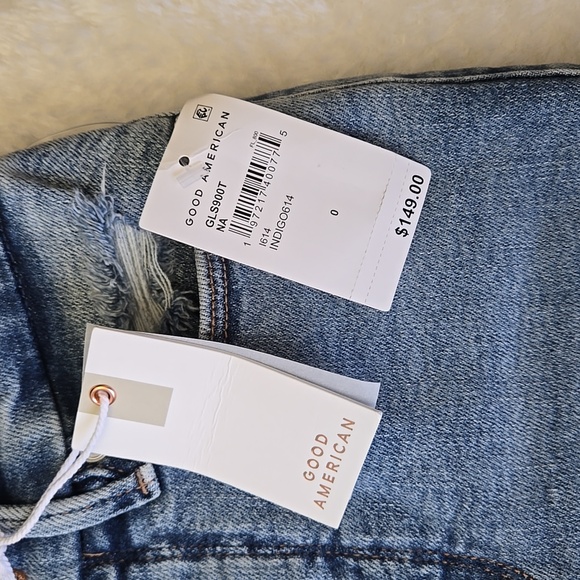 Good American Mid-Rise Straight Fit Jean, Womens Size 0/25, NWT - Picture 2 of 13